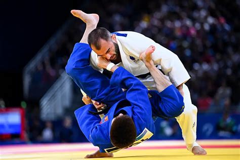 JO 2024 Judo Smetov gâche la fête Le Français Luka Mkheidze en