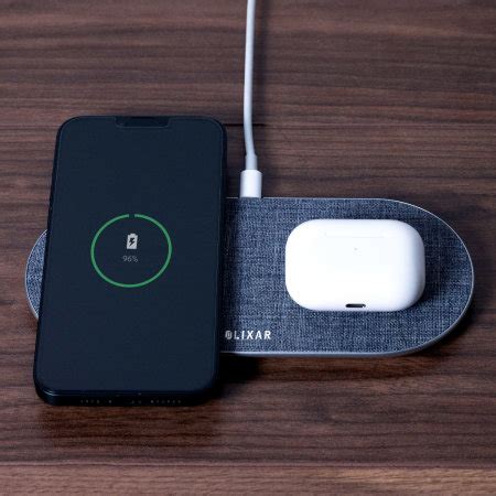 Olixar 20W Dual Wireless Charger Pad Grey