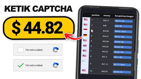 Hasilkan Uang Tiap Hari Dibayar Dolar Usd Dari Ketik Captcha