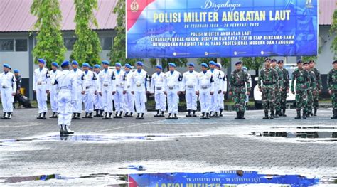 Peringati Hut Ke Pomal Tahun Lantamal Vi Gelar Apel Khusus