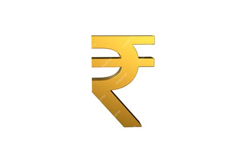 Premium Photo | Inr indian currency rupee symbol in 3d