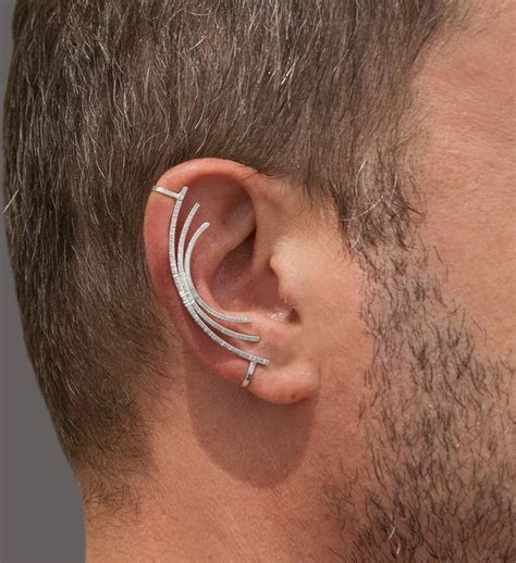 Men S Earring Mens Ear Cuff For Men Earring For Men Etsy