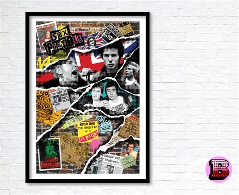 The SEX PISTOLS Original Poster Fan Art The Perfect Fathers Day Gift