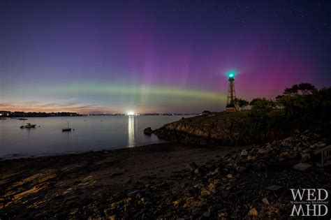 The Northern Lights And Marblehead Light Marblehead Ma