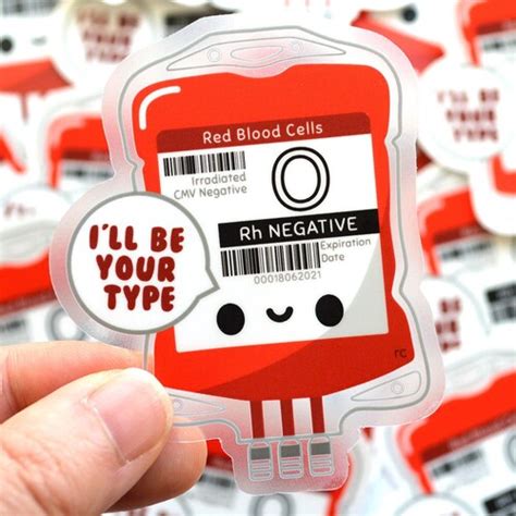 transparent blood tube vinyl sticker phlebotomy sticker etsy
