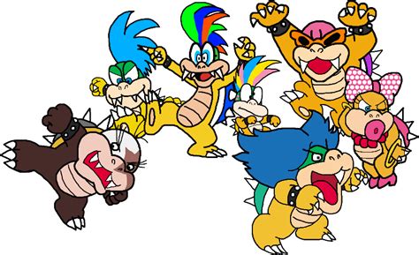 Smmt The Koopalings In Their Pre 2009 Designs By Megatoon1234 On