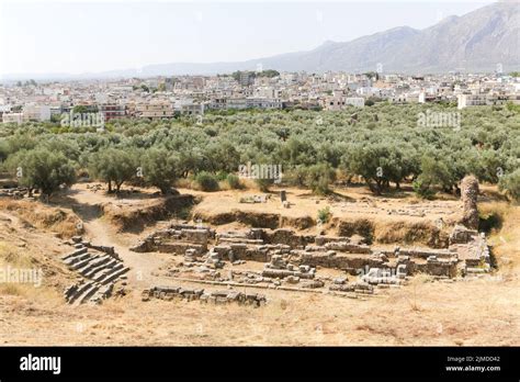 Ancient City Sparta Stock Photo Alamy