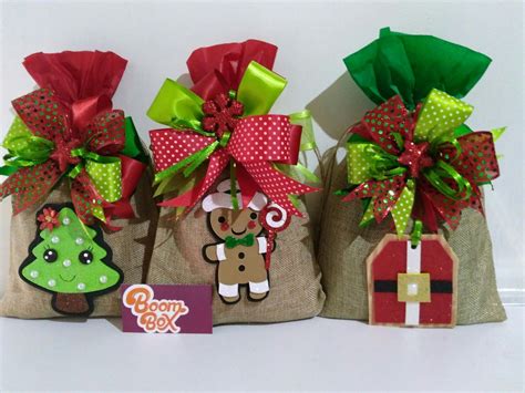 Navidad Bolsa De Dulces Navidad Manualidades Navideñas Regalos