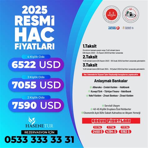 Hac Fiyatlar Resmi Kural Usd Den Tl Ba Layan