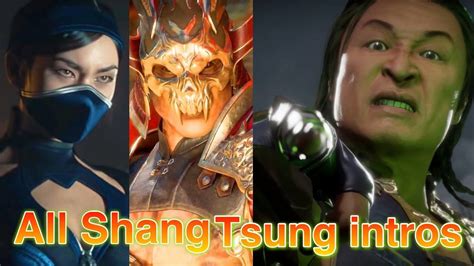 Mortal Kombat 11 Shang Tsung All Intros With Shao Kahn And Kitana Check