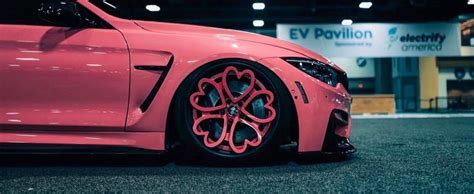 Pink BMW M4 With Heart-Shaped Wheels Became a Glorious Valentine's Day ...