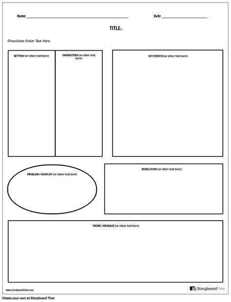 Story Map Blank Boxes Storyboard Tarafından Worksheet Templates