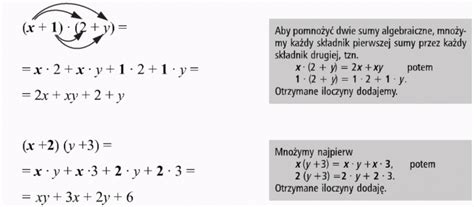 Mno Enie Sum Algebraicznych Matematyka Opracowania Pl