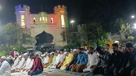 Photos Taraweeh Prayers At Various Mosques In Hyderabad