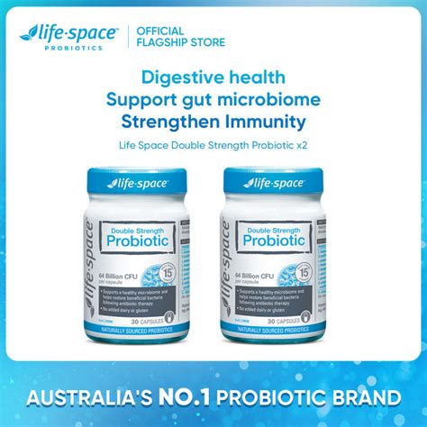 Bundle Of 2 Life Space Double Strength Probiotic 30 Capsules Exp 06