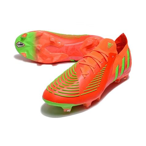 Bota Adidas Predator Edge 1 Low FG Solar Red Team Green Core Black