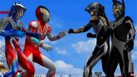 Ultraman Zero Ribut VS Ultraman Taro Jahat Evil Max Ultraman