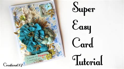 Beginners Cardmaking Tutorial How To Creations007 Youtube