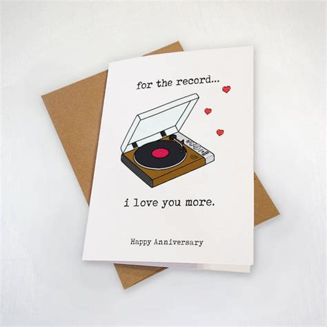 Record Player Card Etsy