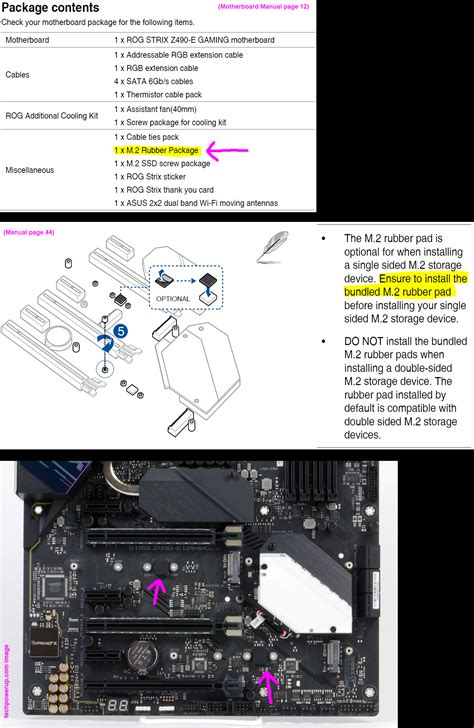 M 2 Rubber Pad On Asus Motherboard For Single Sided M 2 Storage Device R Buildapc