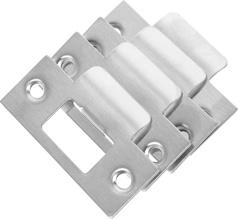 Villcase Adjustable Strike Plate 4pcs Door Strike Plates Stainless