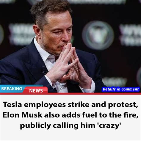 Tesla Employees Strike And Protest Elon Musk Also Adds Fuel To The