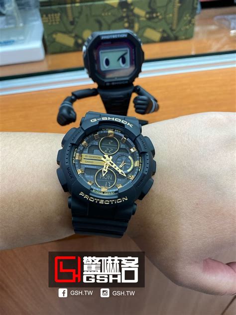 G Shock 限量潮流時尚錶 黑金 Gma S140m 1a 驚嚇客