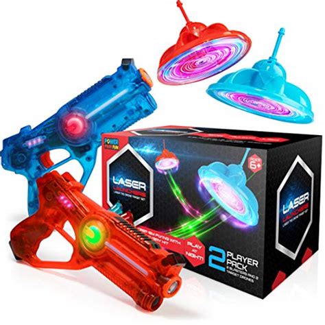 Power Your Fun Laser Launchers Toy Guns Laser Tag - 2 Pack Infrared ...