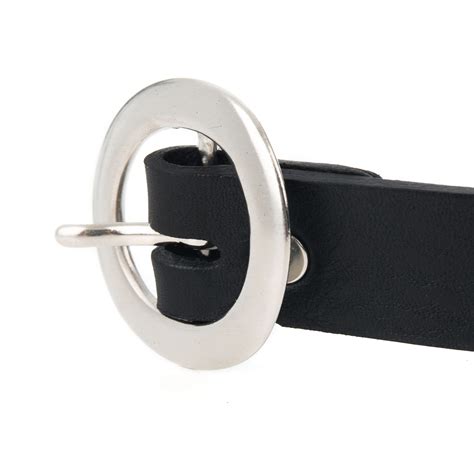 Ceinture Fine Cuir Noir Made In France JULES JENN