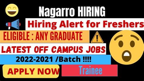 Hiring Alert Latest Off Campus Hiring Drive 2021 22 Nagarro