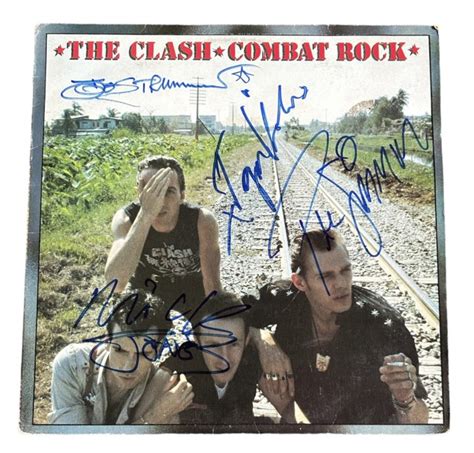 The Clash Signed Combat Rock Vinyl Lp Charitystars