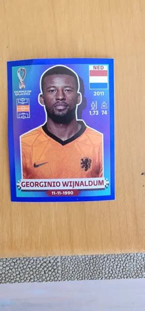 PANINI QATAR 2022 World Cup Stickers Georginio Wijnaldum Blue Parallel