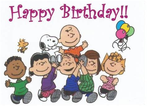 Charlie Brown Snoopy Peanuts Gang Happy Birthday By Magnetsbyabby Happy