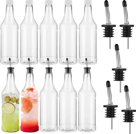 Amazon Dandat Packs Oz Plastic Long Neck Bottles With Pourer