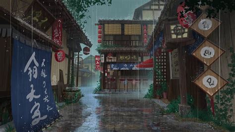 Rainy Anime Wallpapers Top Free Rainy Anime Backgrounds Wallpaperaccess