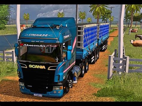 Scania R diretão no bitrem 9 eixos ETS 2 1 49 YouTube