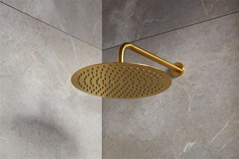 podtynkowe MOZA BRUSHED GOLD zestaw natryskowy podtynkowy z baterią 3