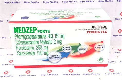 Neozep Forte Box Isi 25 Strip 4 Tablet Obat Demam Batuk Flu