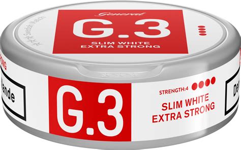 G 3 White Extra Strong Slim Portion 5 Pack