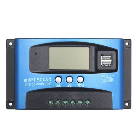 A Mppt Controlador De Carga Solar Pantalla Usb Doble Pantalla Lcd