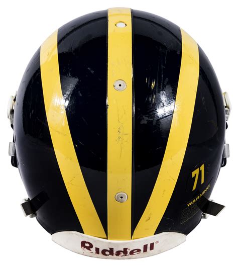 Lot Detail - Michigan Wolverines Game Used Football Helmet