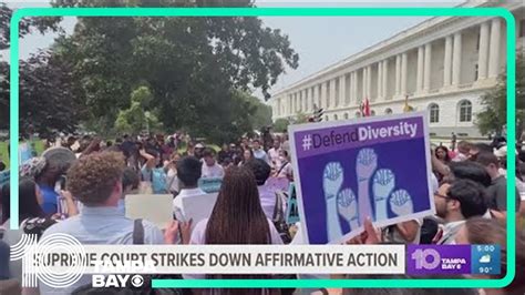 Supreme Court Strikes Down Affirmative Action Youtube