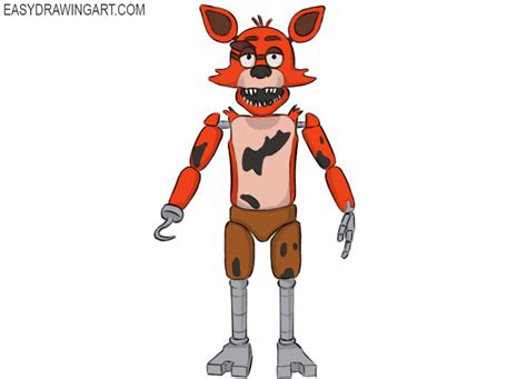 Learn How To Draw Foxy From Five Nights At Freddys Five 57 Off