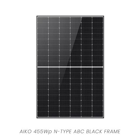 Aiko Wp N Type Abc Solar Panel Black Frame The Eco Supermarket