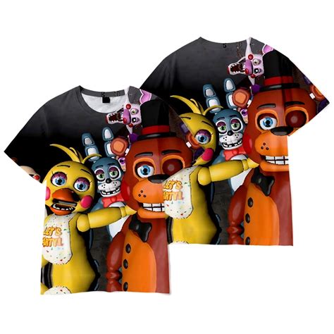 Five Nights At Freddys Tee Women Men Fashion Casual Crewneck Short