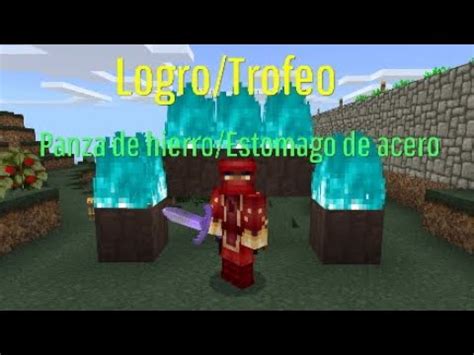 Minecraft Logro Trofeo ESTÓMAGO DE ACERO 1 16 1 PS4 Y XBOX ONE