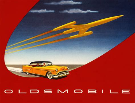 Plan59 Classic Car Art Vintage Ads 1954 Oldsmobile