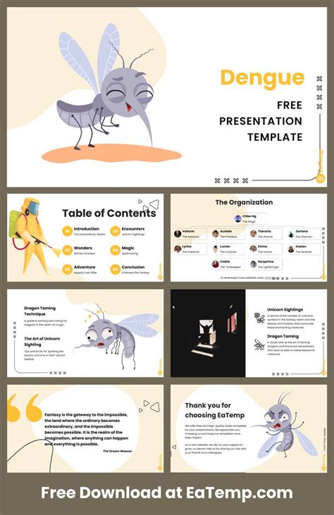 Dengue Ppt Presentation Template Eatemp