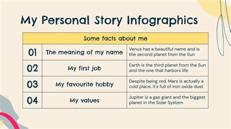 My Personal Story Infographics Template