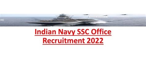 Indian Navy Ssc Officer Recruitment Apply Online Short Service